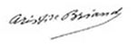 Signature d'Aristide Briand