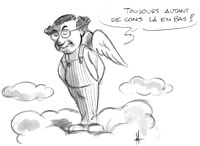 Toujours autant de cons là en bas !